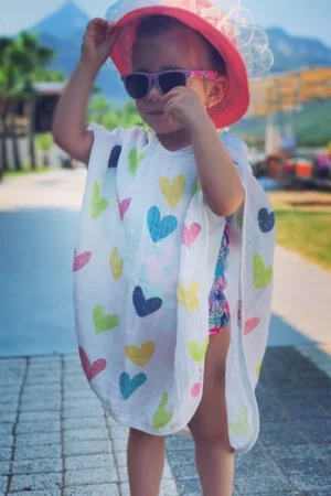 BEBEROTTI ORGANIC MUSLIN KIDS PONCHO TOWEL