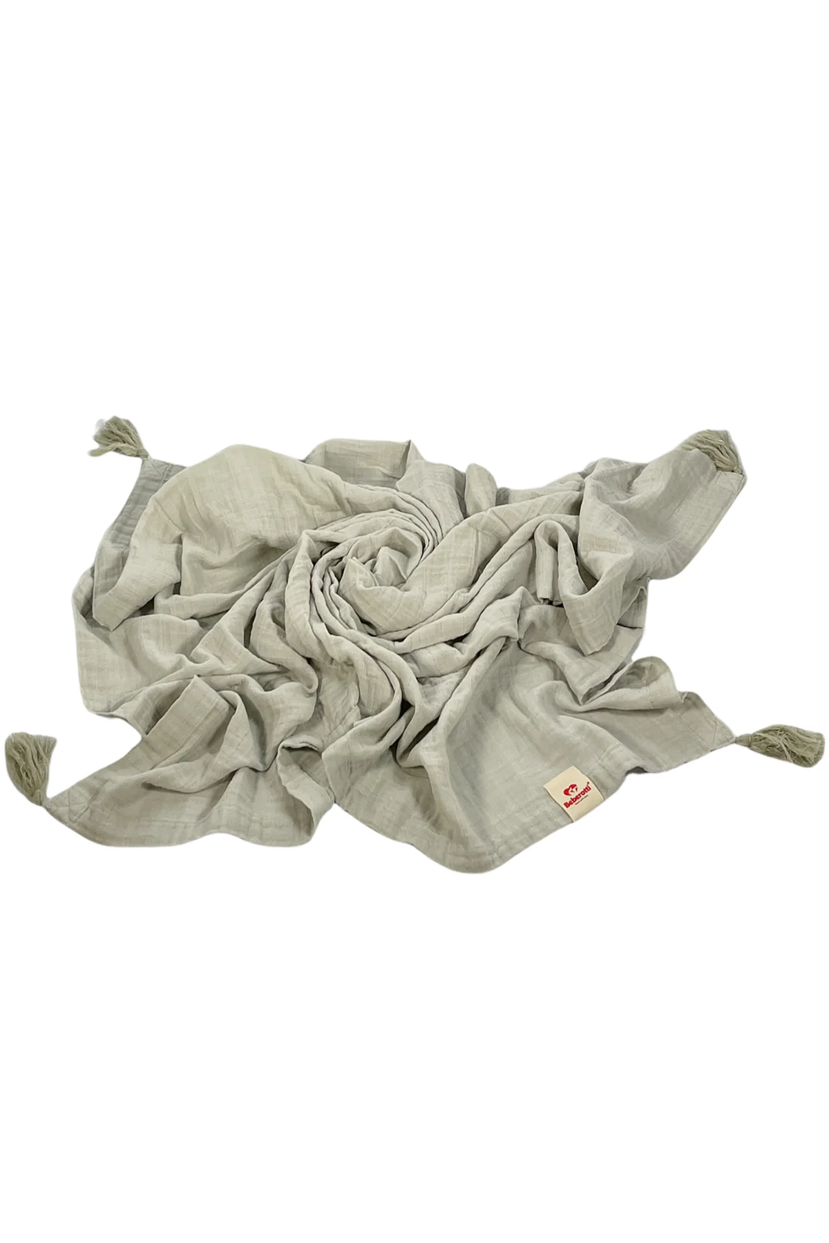 BEBEROTTI ORGANIC TASSELED MUSLIN BABY BLANKET, 105X145 CM (7)