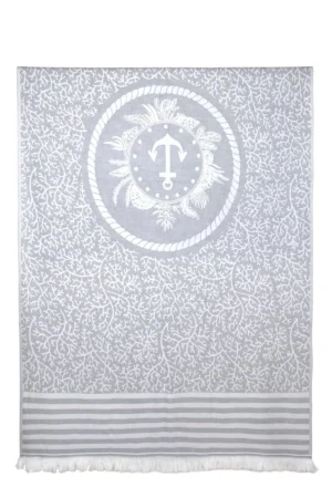 GREY MARINE JACQUARD PESHTEMAL