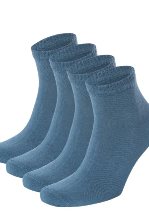 MEN'S BAMBOO ANKLE SOCKS, 4 PACK