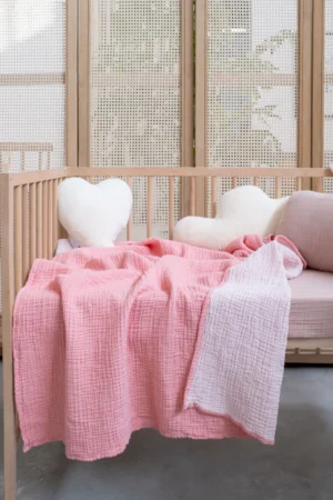 THE BARINE COCOON (4 LAYER MUSLIN) BABY BLANKET, 90X120 CM