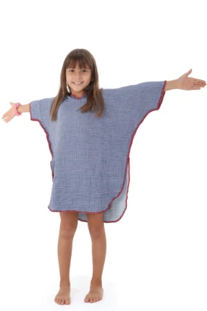 THE BARINE COCOON (4 LAYER MUSLIN) KIDS PONCHO TOWEL